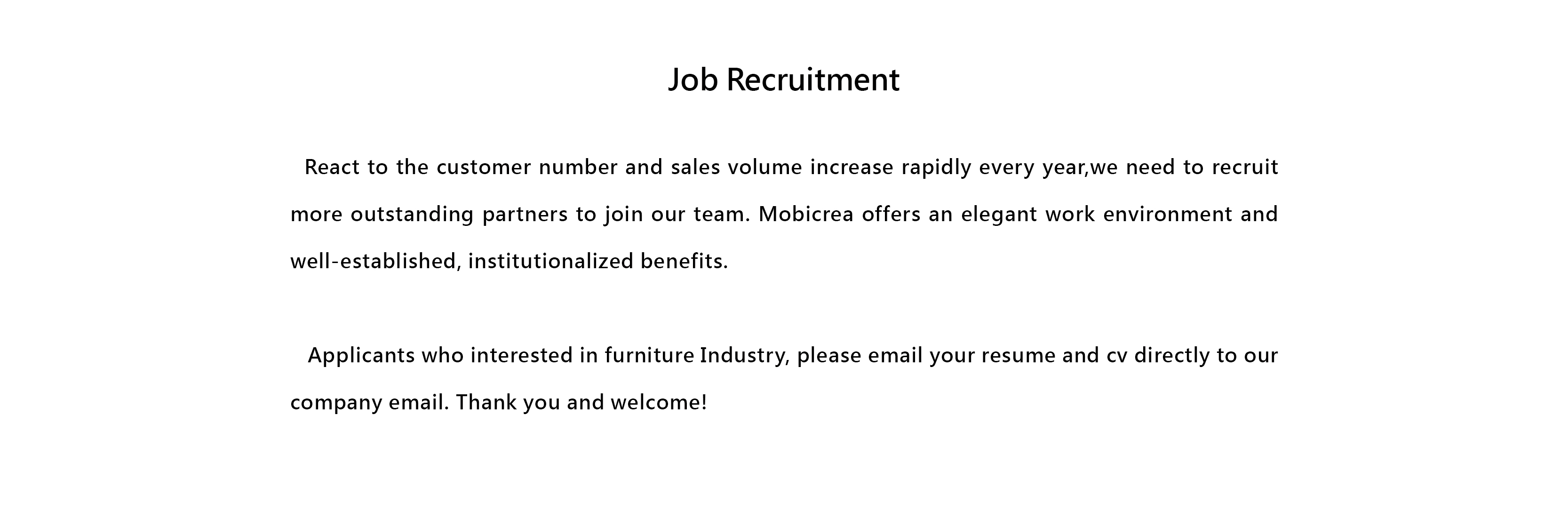Job Recruitment